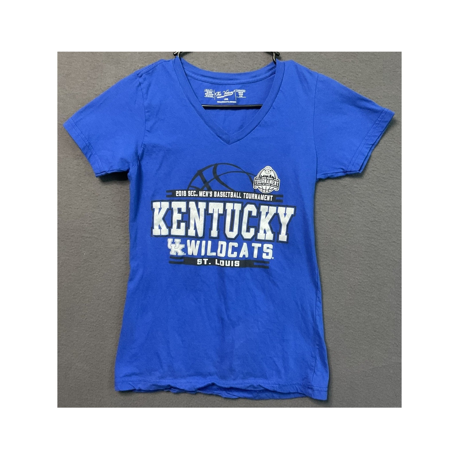 Kentucky Wildcats Shirt Large Ncaa Basketball 2018 Sec Tournament Tee St Louis